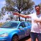 Weiber Wakker with his trusty Blue Bandit EV in the Australian Outback.